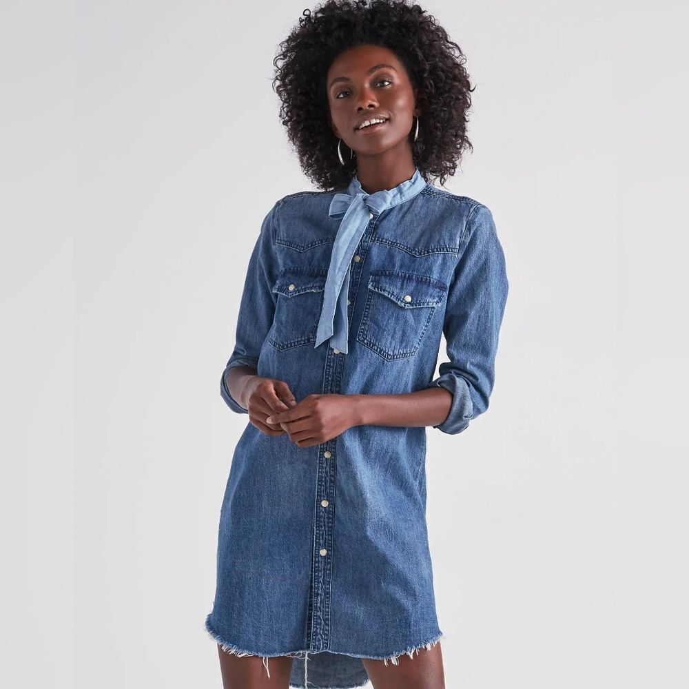 Lucky Brand Western Shirt Dress in Ballard Size Small